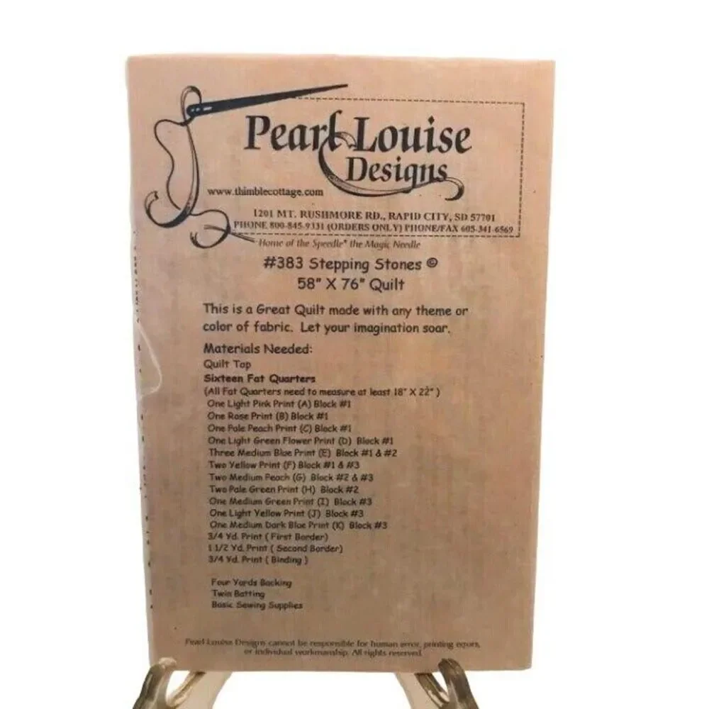 #1535 Pearl Louise Stepping Stones Quilt Sewing Pattern